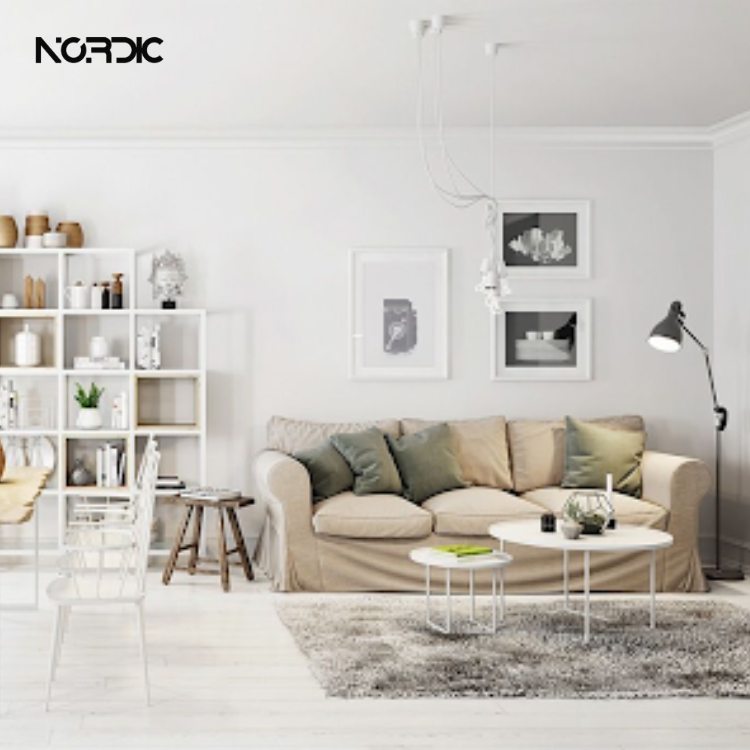  Thiết kế phong cách Scandinavian căn hộ nhỏ tông trắng - kem