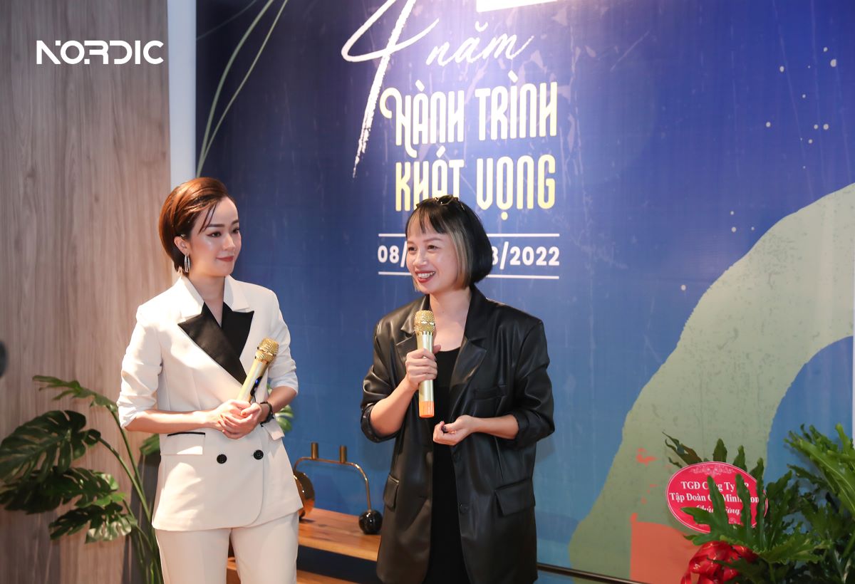 CEO&Founder NORDIC – NTK Nguyễn Phương Chi phát biểu và bày tỏ cảm xúc tại sự kiện