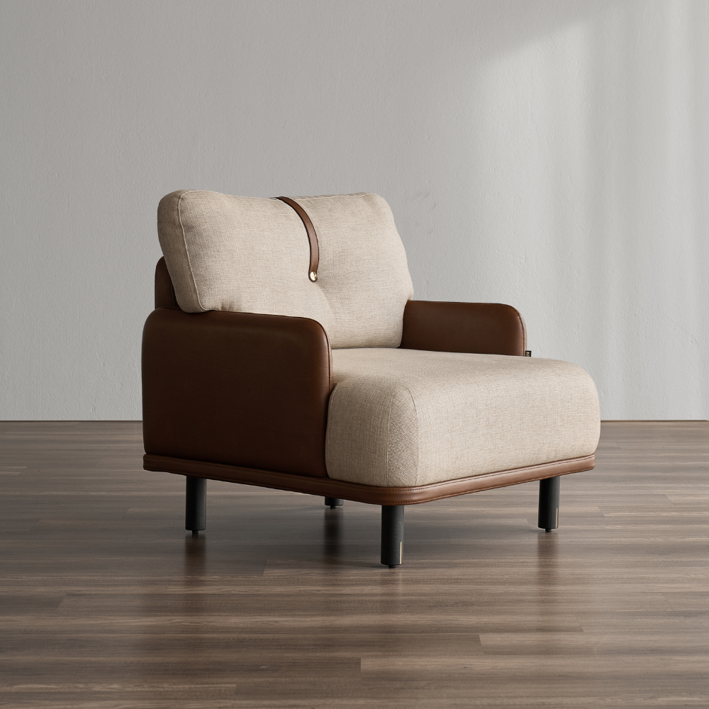 Semic Single Sofa - Sofa đơn phong cách Bắc Âu, chất liệu nhập khẩu