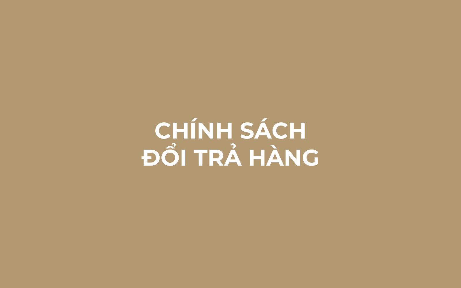 Chính sách đổi trả