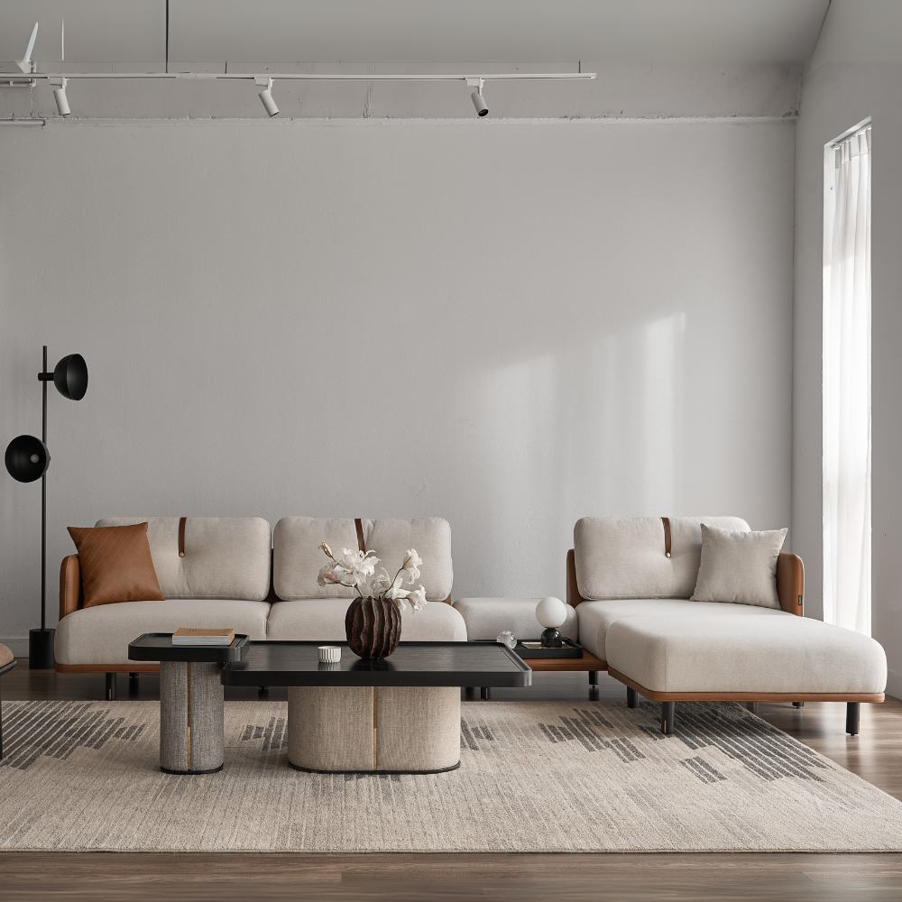 Hami L Sofa - Sofa chữ L phong cách Bắc Âu, chất liệu cao cấp