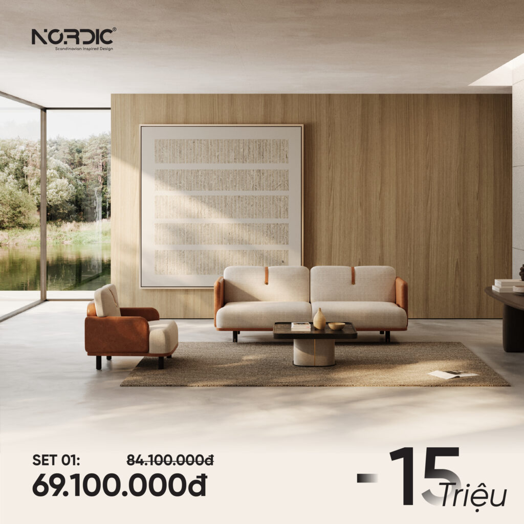 Phòng khách trên 15m² Giảm ngay 15.000.000đ