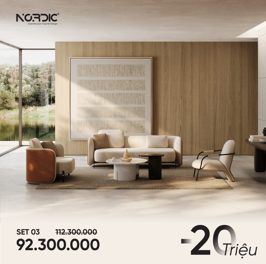Phòng khách trên 20m²: Giảm ngay 20.000.000đ