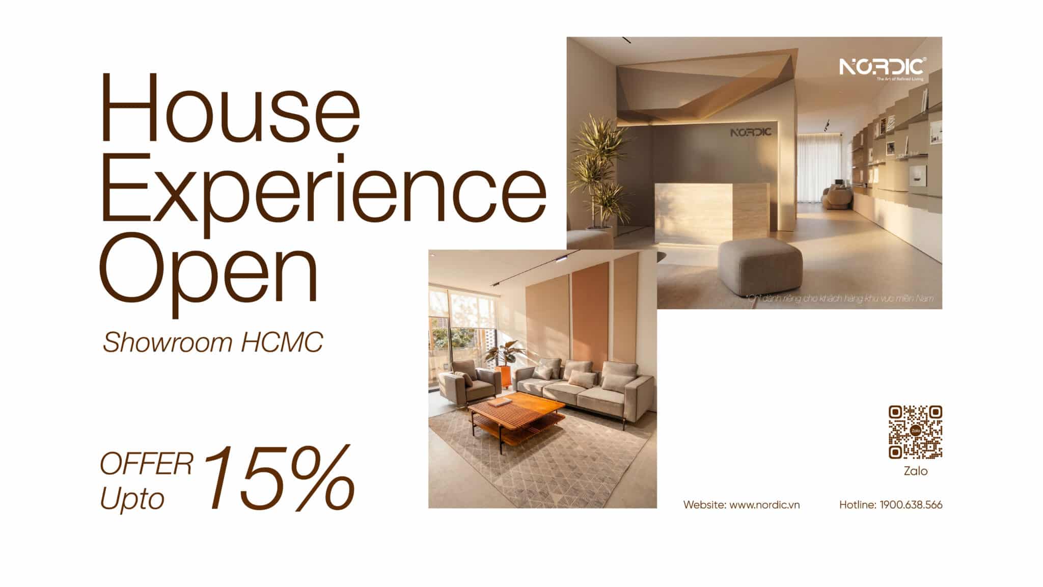 House Experience Open tại Showroom NORDIC Hồ Chí Minh, ưu đãi đến 15%